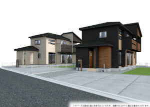 【外観パース】 中央市西花輪2棟